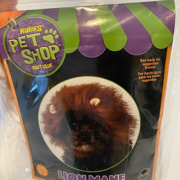 RUBIES PET SHOP BOUTIQUE LIONS MANE COSTUME SIZE SMALL / MEDIUM BRAND NEW - Picture 2 of 4